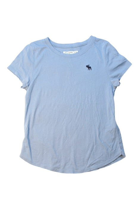 A Blue Short Sleeve T Shirts from Abercrombie & Fitch in size 9Y for girl. (Front View)