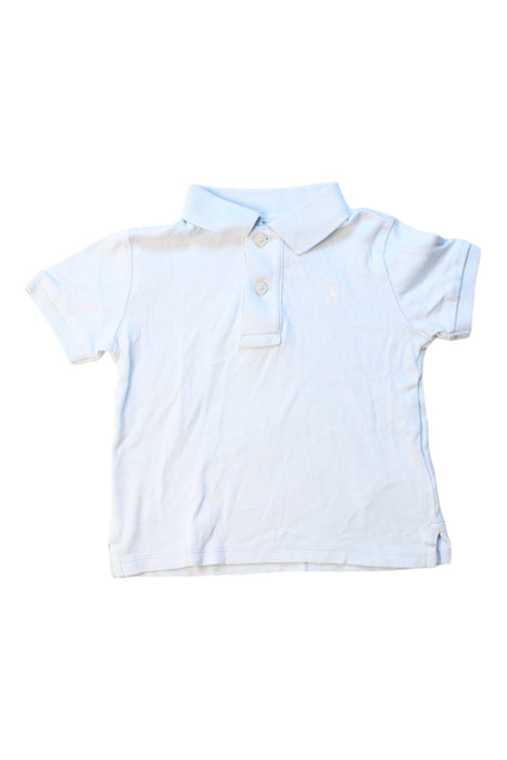 A Blue Short Sleeve Polos from Ralph Lauren in size 12-18M for boy. (Front View)