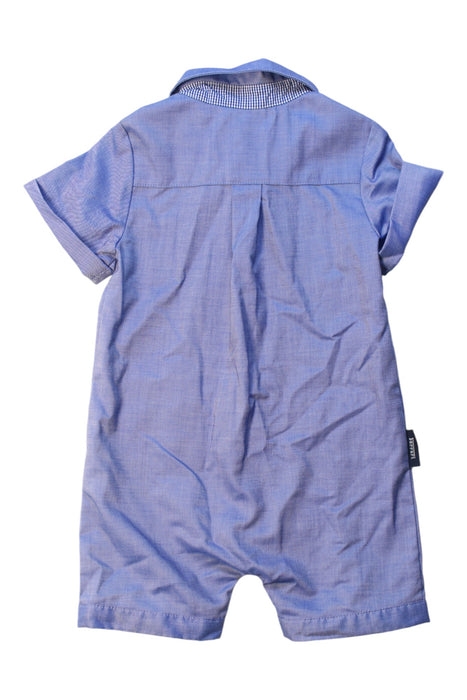 A Blue Short Sleeve Rompers from Ferrari in size 3-6M for boy. (Back View)