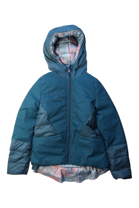 A Navy Puffer/Quilted Jackets from Ivivva in size 7Y for boy. (Front View)