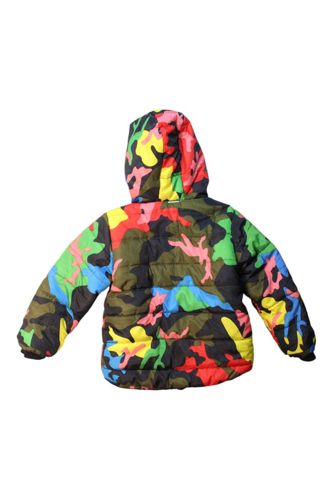 A Multicolour Puffer/Quilted Jackets from BAPE KIDS in size 4T for boy. (Back View)