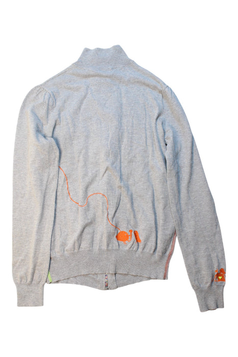 A Grey Zippered Sweatshirts from Paul Smith in size 6-12M for girl. (Back View)