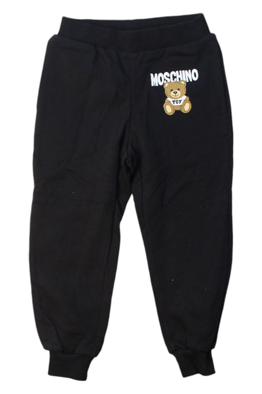 A Black Sweatpants from Moschino in size 4T for boy. (Front View)