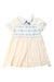 A Blue Short Sleeve Dresses from Gucci in size 5T for girl. (Front View)