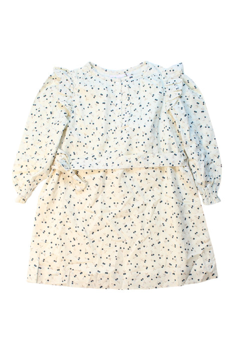 A Ivory Long Sleeve Dresses from Bonpoint in size 4T for girl. (Front View)