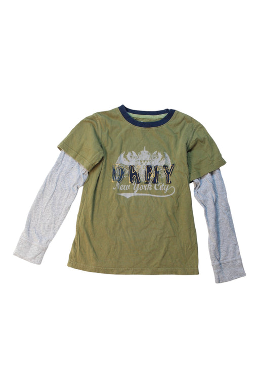 A Multicolour Long Sleeve T Shirts from DKNY in size 6T for boy. (Front View)