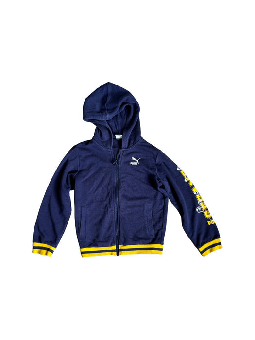 A Navy Hooded Sweatshirts from Puma in size 7Y for boy. (Front View)