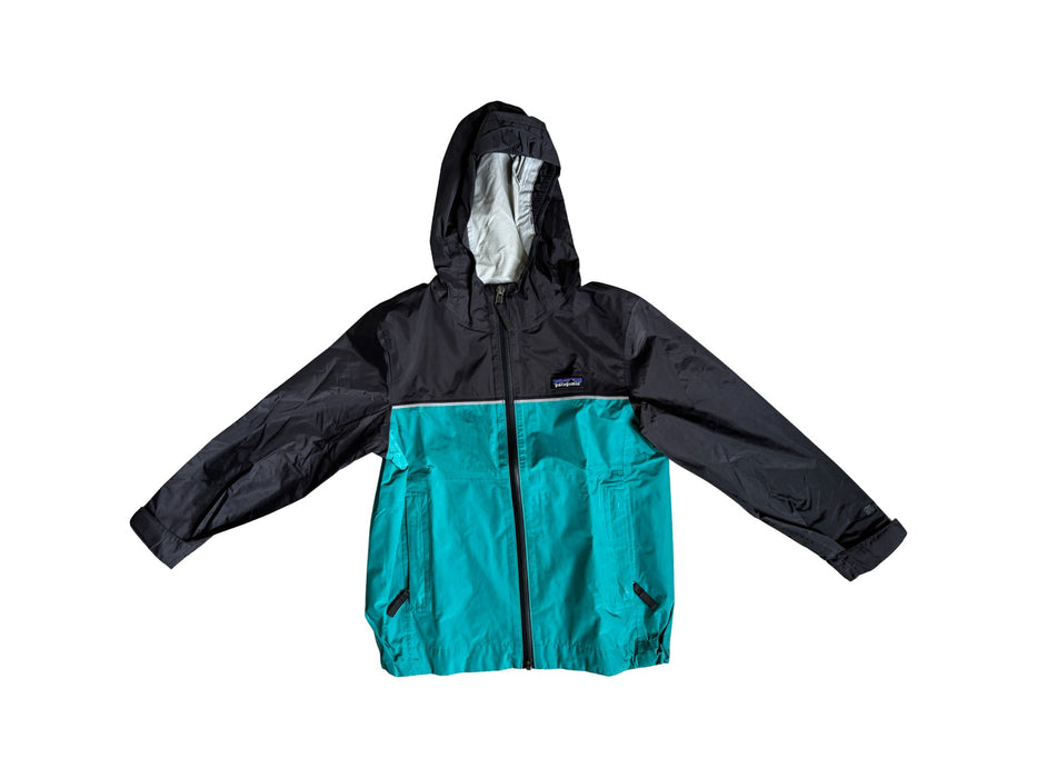 A Teal Lightweight Jackets from Patagonia in size 6T for neutral. (Front View)