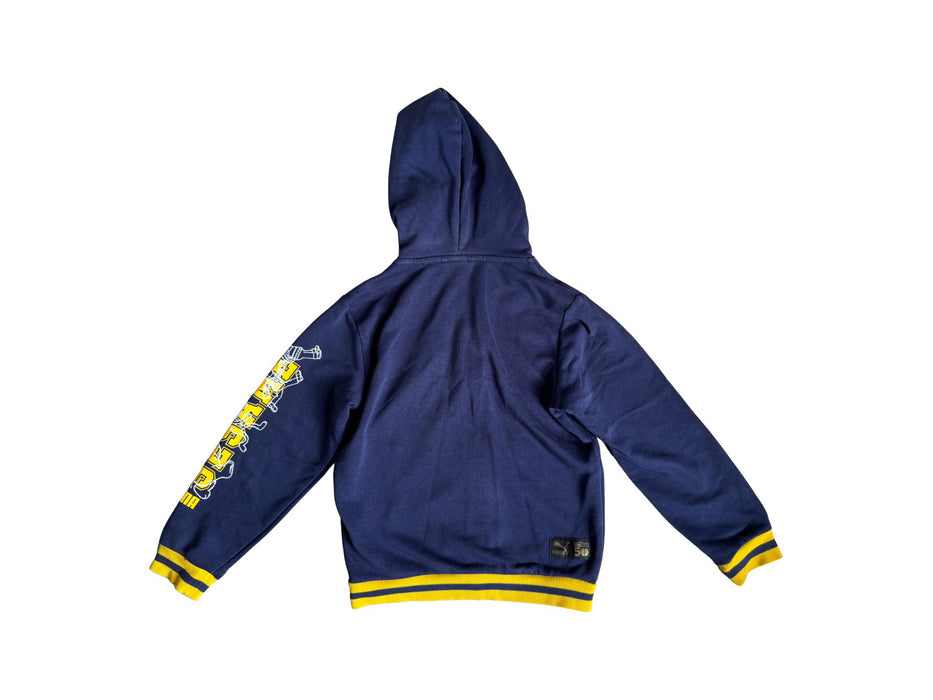 A Navy Hooded Sweatshirts from Puma in size 7Y for boy. (Back View)