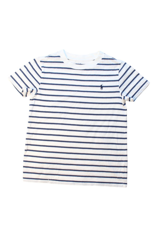 A Blue Short Sleeve T Shirts from Polo Ralph Lauren in size 6T for boy. (Front View)