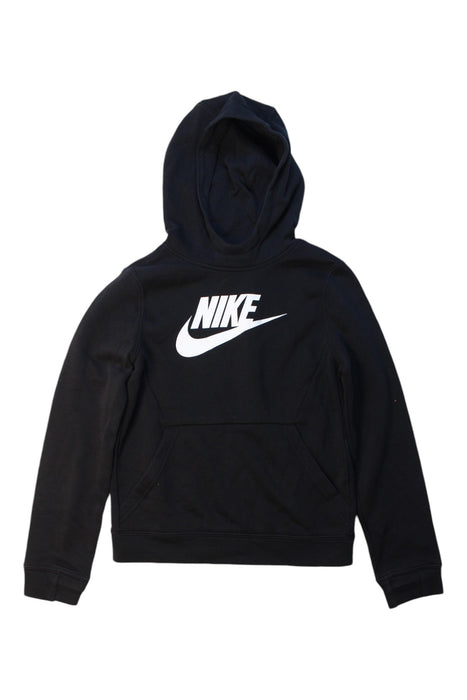 A Black Hooded Sweatshirts from Nike in size 8Y for boy. (Front View)