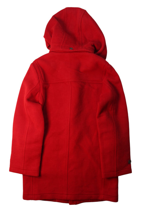 A Red Coats from Burberry in size 12Y for girl. (Back View)