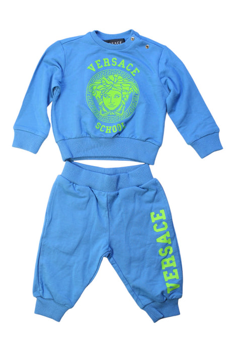 A Blue Pants Sets from Young Versace in size 6-12M for boy. (Front View)