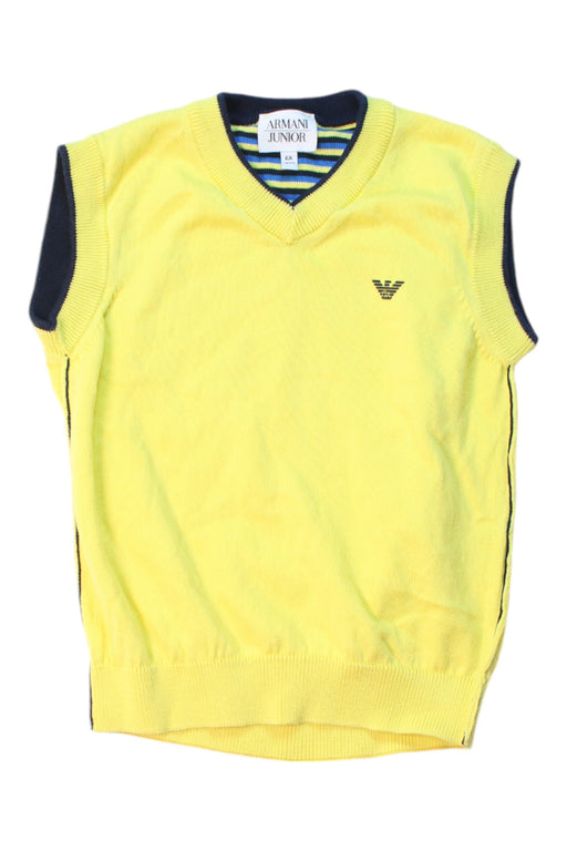 A Multicolour Sweater Vests from Armani in size 6T for boy. (Front View)