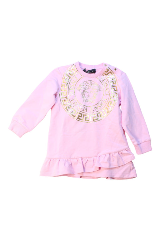 A Pink Sweater Dresses from Young Versace in size 18-24M for girl. (Front View)