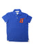 A Blue Short Sleeve Polos from Abercrombie & Fitch in size 12Y for boy. (Front View)