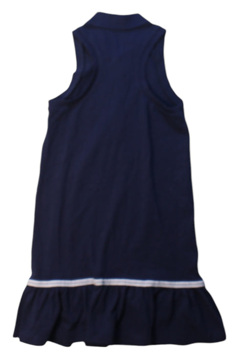 A Navy Sleeveless Dresses from Polo Ralph Lauren in size 6T for girl. (Back View)