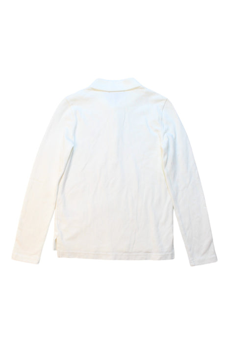 A White Long Sleeve Polos from Polo Ralph Lauren in size 6T for girl. (Back View)