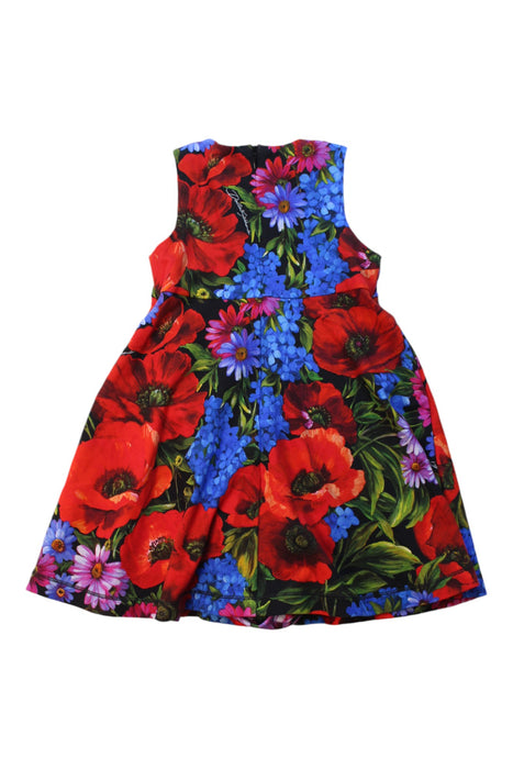 A Multicolour Sleeveless Dresses from Dolce & Gabbana in size 12-18M for girl. (Back View)