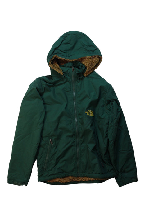 A Green Lightweight Jackets from The North Face in size 12Y for boy. (Front View)