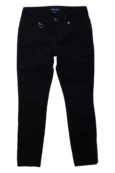 A Black Jeans from Ralph Lauren in size 7Y for girl. (Front View)