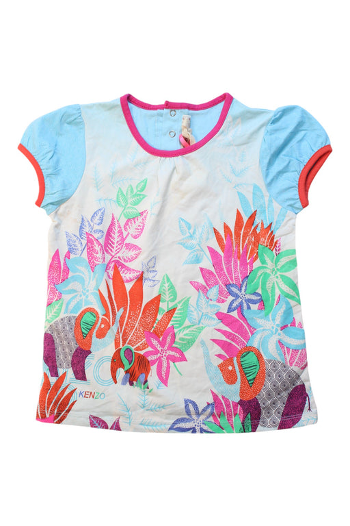 A Multicolour Short Sleeve Tops from Kenzo in size 6T for girl. (Front View)