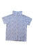 A Blue Short Sleeve Shirts from Petit Bateau in size 5T for boy. (Front View)