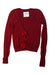 A Burgundy Cardigans from Abercrombie & Fitch in size 14Y for girl. (Front View)