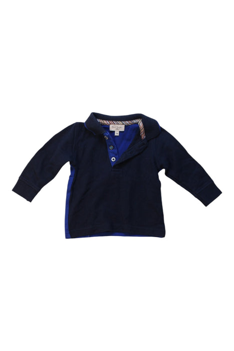 A Navy Long Sleeve Polos from Paul Smith in size 0-3M for boy. (Front View)