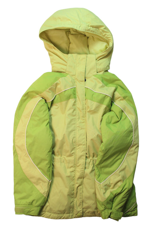 A Green Ski Jackets from Columbia in size 10Y for boy. (Front View)