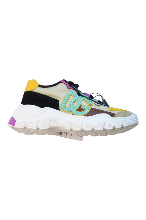 A Multicolour Sneakers from Dolce & Gabbana in size 4T for girl. (Front View)