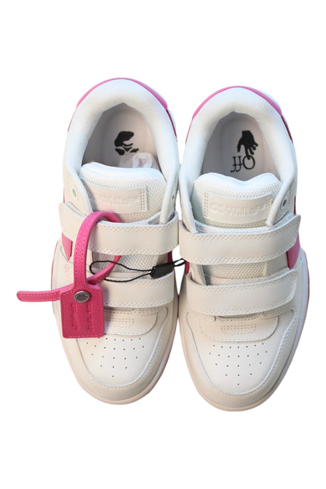 A Pink Sneakers from Off-White in size 6T for girl. (Back View)