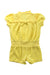 A Yellow Short Sleeve Rompers from Juicy Couture in size 3-6M for girl. (Back View)