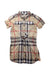 A Multicolour Short Sleeve Dresses from Burberry in size 3T for girl. (Front View)