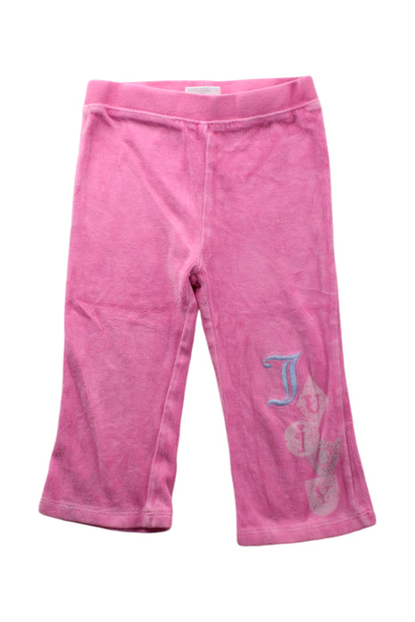 A Pink Sweatpants from Juicy Couture in size 12-18M for girl. (Front View)