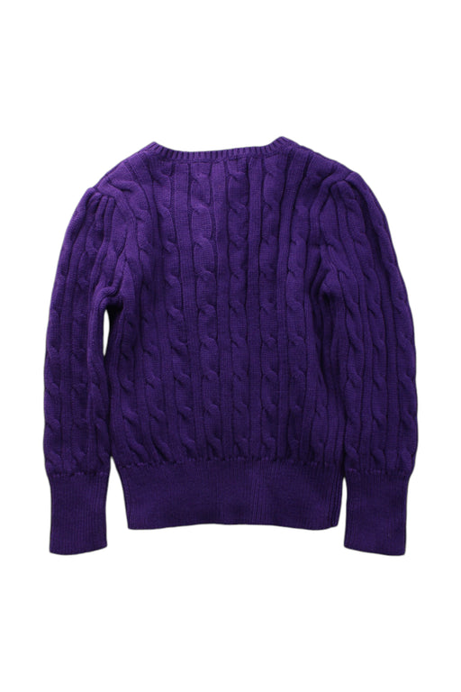 A Purple Knit Sweaters from Ralph Lauren in size 3T for girl. (Back View)