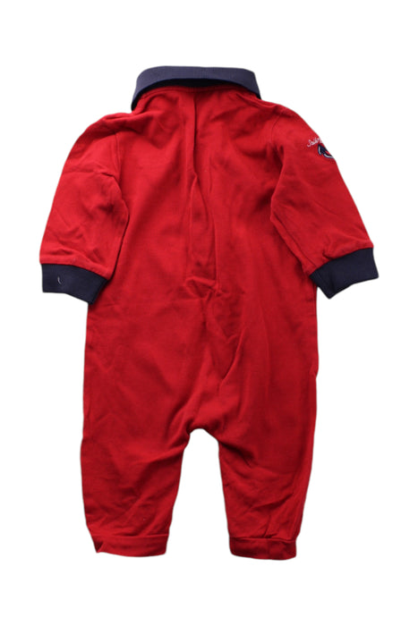 A Red Long Sleeve Jumpsuits from Nicholas & Bears in size 3-6M for boy. (Back View)