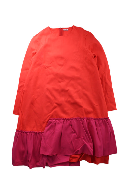 A Red Long Sleeve Dresses from Il Gufo in size 14Y for girl. (Front View)