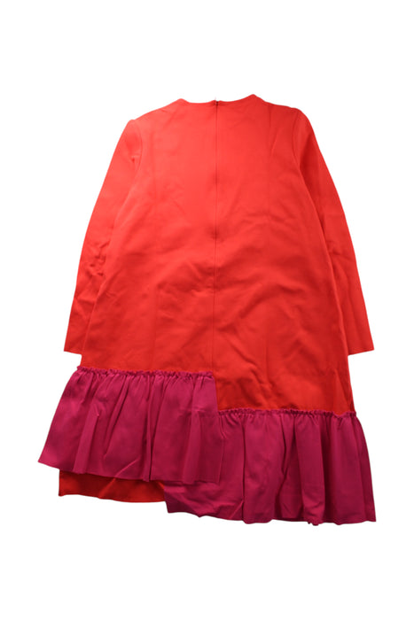 A Red Long Sleeve Dresses from Il Gufo in size 14Y for girl. (Back View)