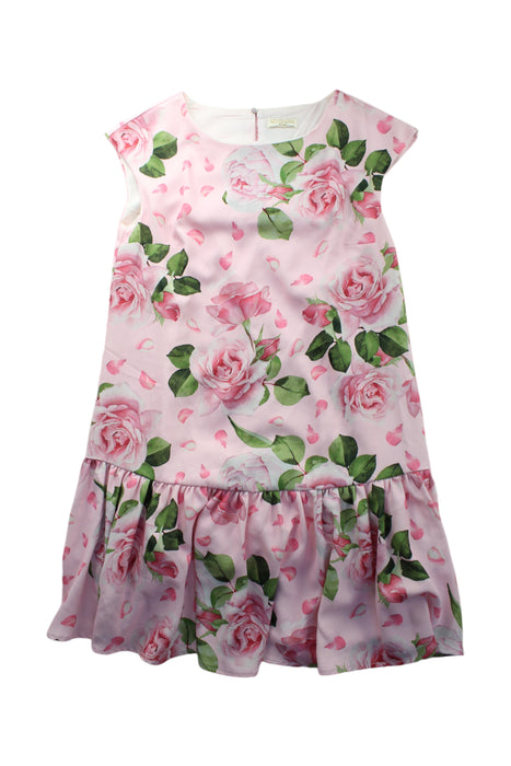 A Pink Short Sleeve Dresses from Monnalisa in size 14Y for girl. (Front View)