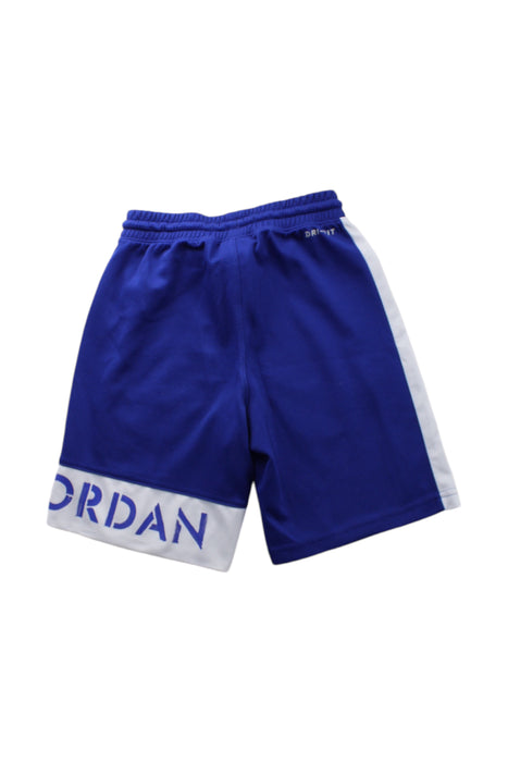 A Blue Active Shorts from Air Jordan in size 10Y for boy. (Back View)