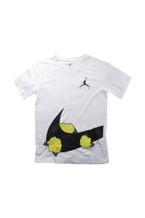 A White Short Sleeve T Shirts from Air Jordan in size 12Y for neutral. (Front View)