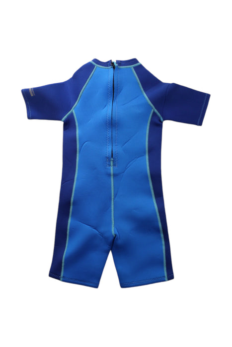 A Blue Wetsuits from Arena in size 4T for neutral. (Back View)