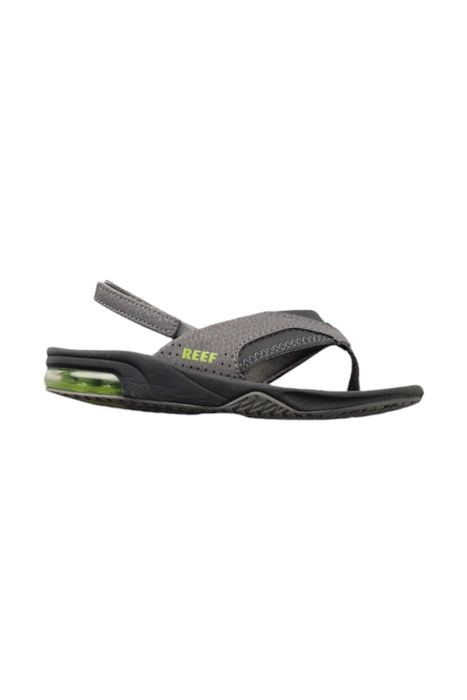 A Grey Flip Flops from Reef in size 3T for neutral. (Front View)