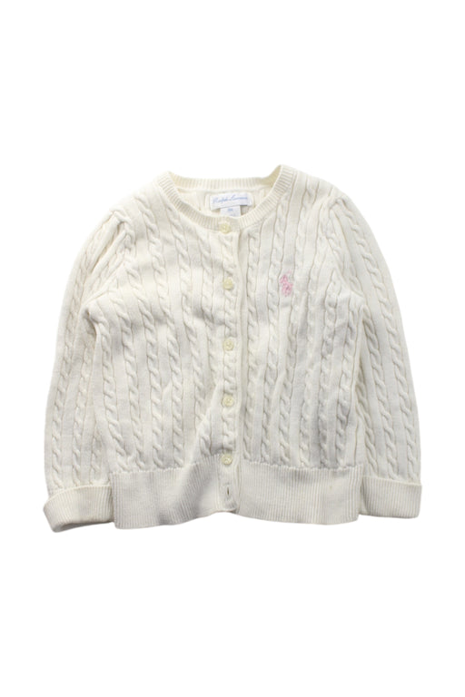 A White Cardigans from Ralph Lauren in size 12-18M for girl. (Front View)