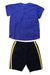 A Blue Shorts Sets from Retykle in size 4T for boy. (Back View)