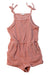 A Pink Sleeveless Rompers from Crewcuts in size 4T for girl. (Front View)