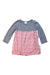 A Grey Long Sleeve Dresses from Seed in size 18-24M for girl. (Front View)