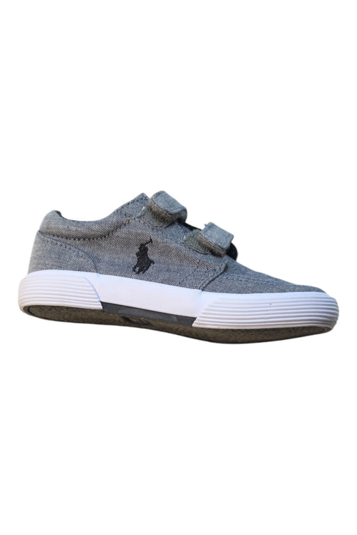 A Grey Sneakers from Polo Ralph Lauren in size 3T for boy. (Front View)