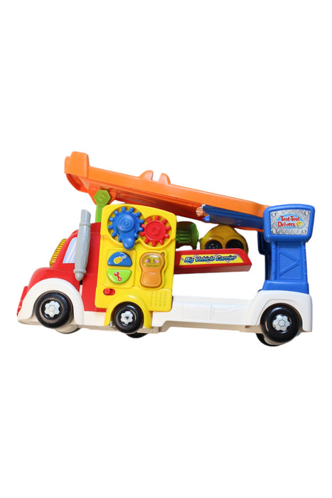 A Multicolour Cars Trucks Trains & Remote Control from Vtech in size O/S for neutral. (Back View)